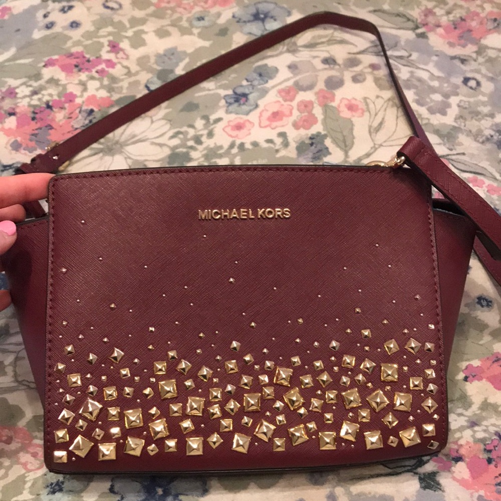 Michael kors studded purse